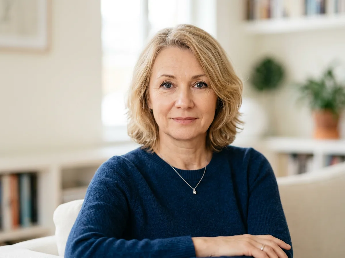 Аватар Натальи, женщина 52 лет, нейтральный портрет, светлый фон